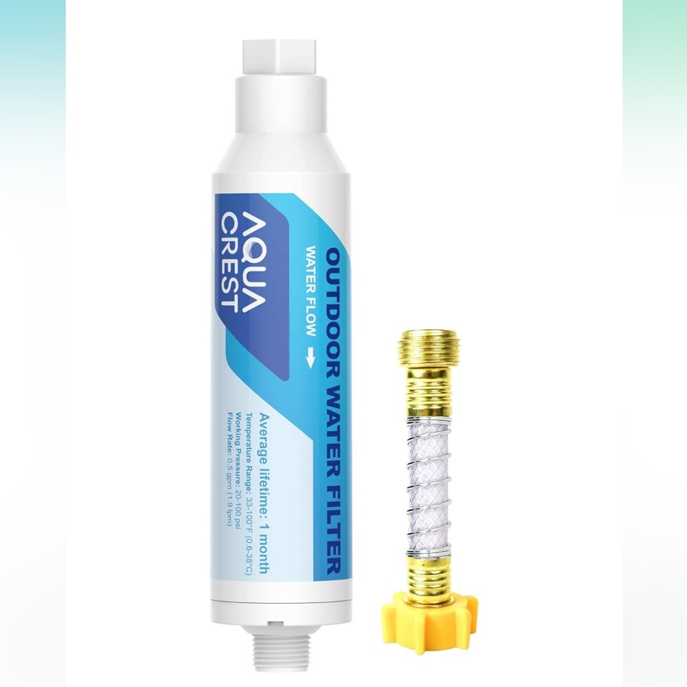 AQUA‎ CREST Inline Water Filter, Dedicated for Car Washing, Yard Cleaning